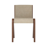Ready Dining Chair: Front Upholstered + Red Stained Oak + Boucle 02
