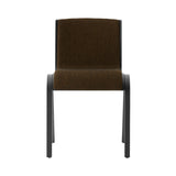 Ready Dining Chair: Front Upholstered + Black Painted Oak + Hallingdal 370