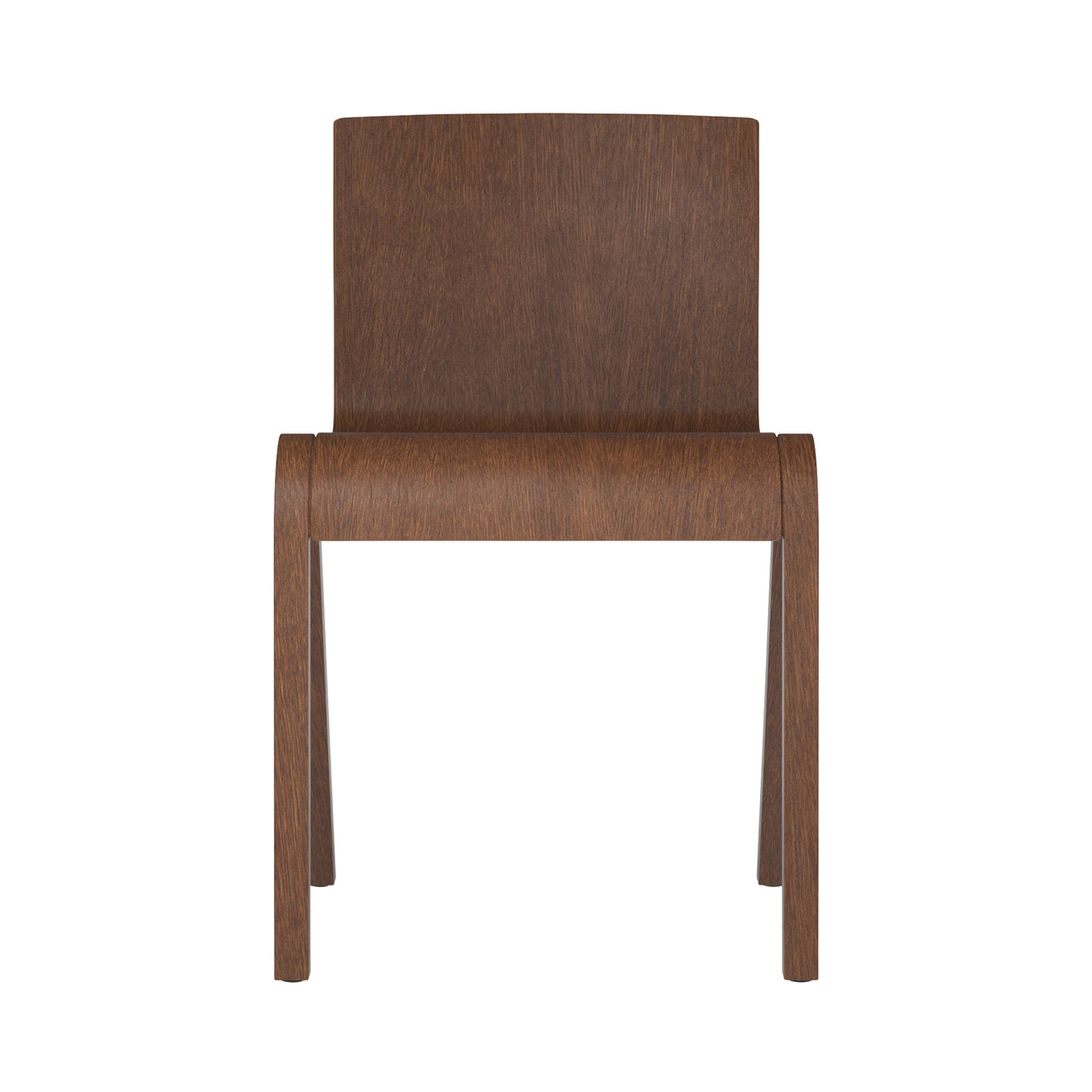 Ready Dining Chair: Stacking + Red Stained Oak