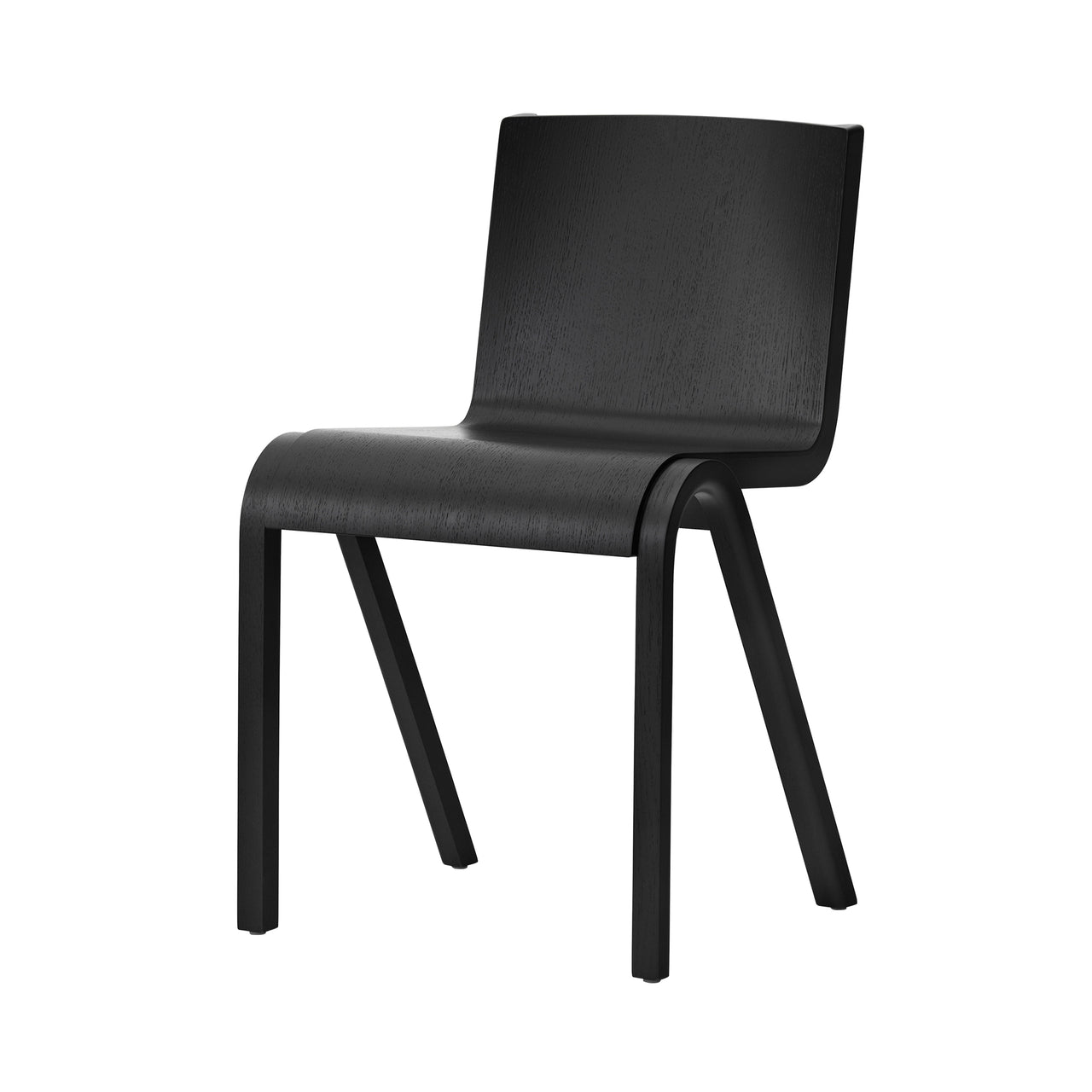 Ready Dining Chair: Stacking + Black Painted Oak