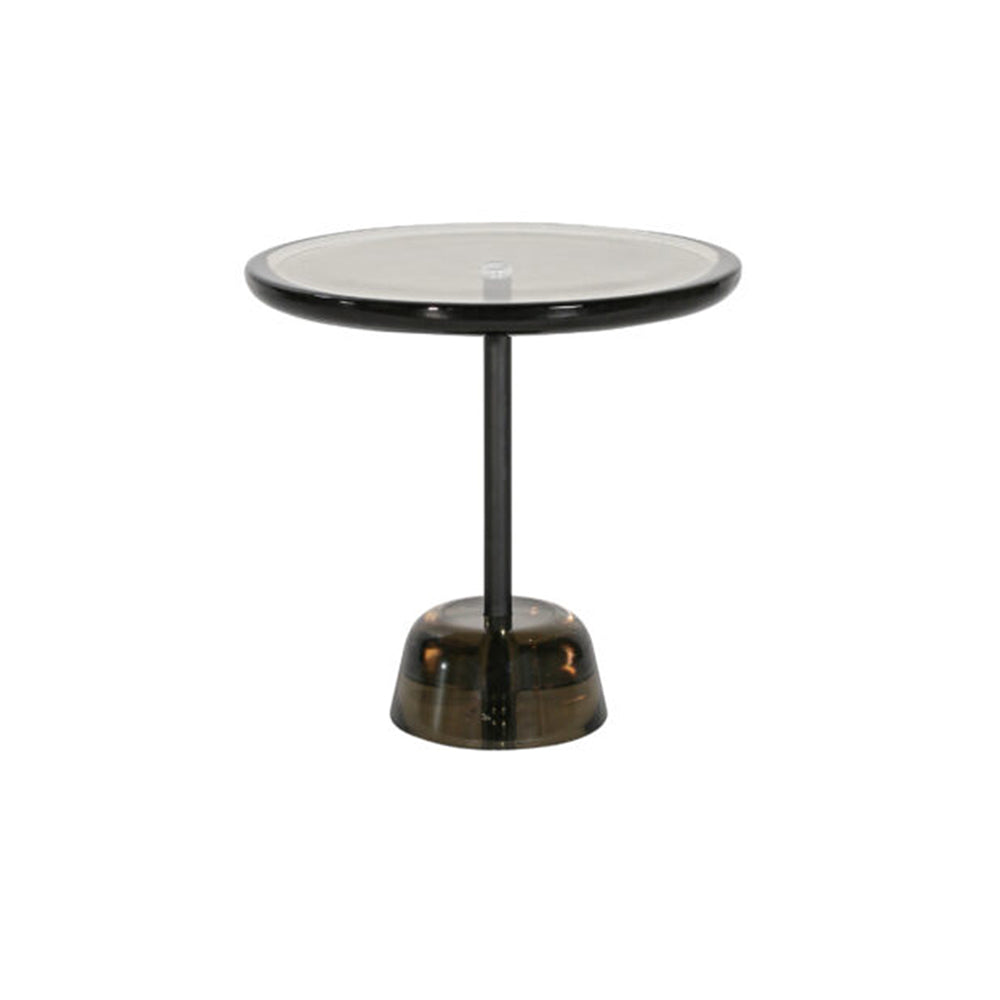 Pina Table: Low + Light Grey + Black
