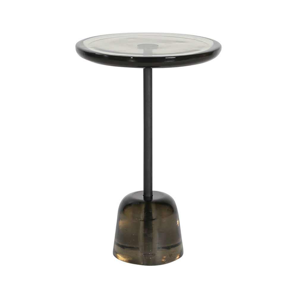 Pina Table: High + Light Grey + Black