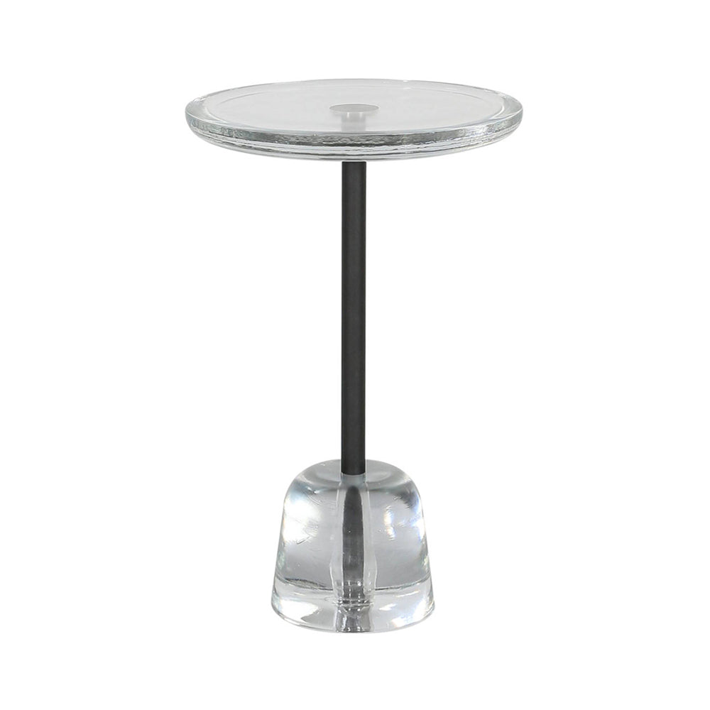 Pina Table: High + Transparent + Black