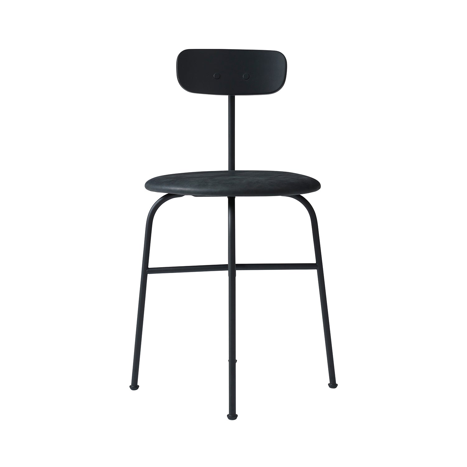 Afteroom Dining Chair: Seat Upholstered + Black Painted Ash