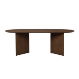 Mingle Oval Table: Walnut