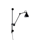 Lampe Gras N°210 Lamp: Black + Round
