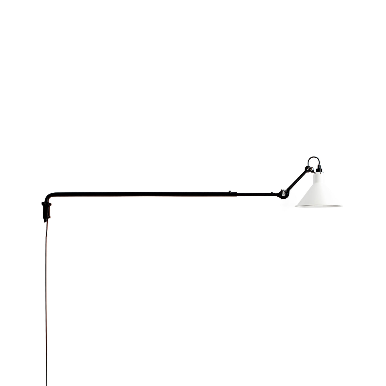 Lampe Gras N°213 Lamp: White + Conic