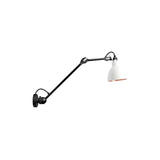 Lampe Gras N°304 L40 Wall Lamp: White + Copper + Round + Without Switch