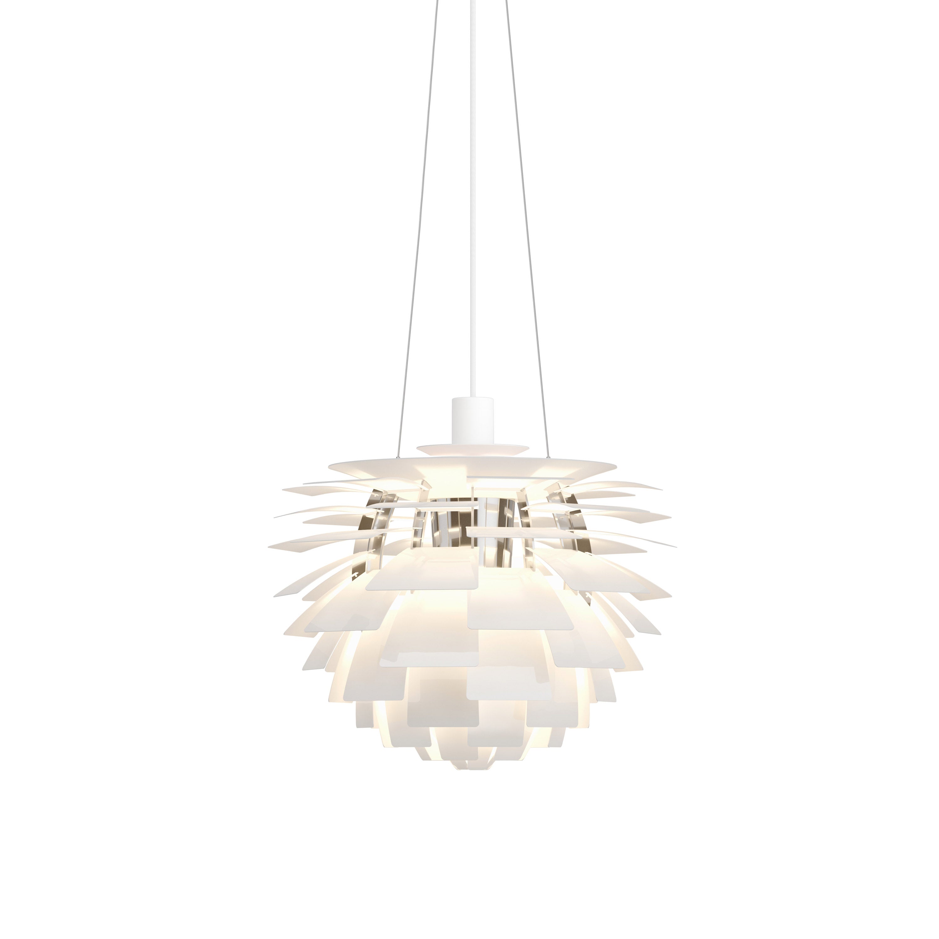 PH Artichoke Pendant: Small - Quick Ship + White