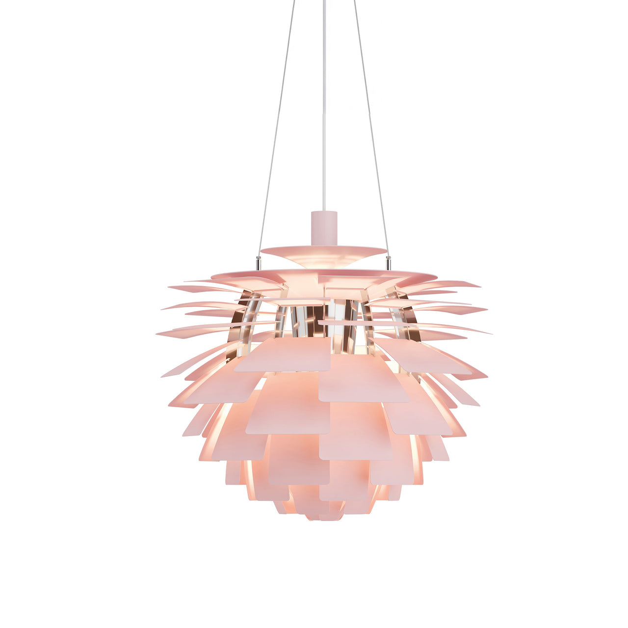 PH Artichoke Pendant: Medium + Pale Rose