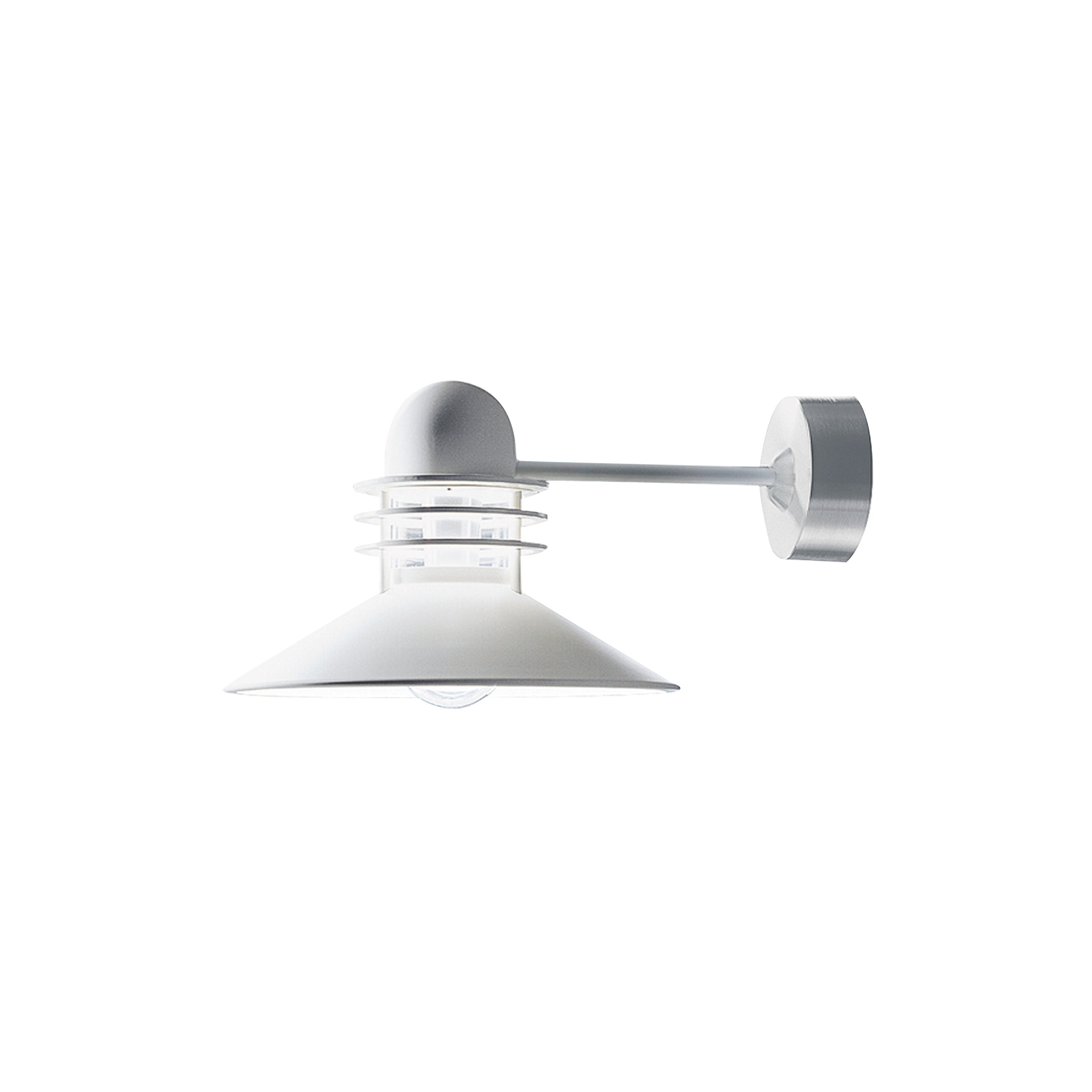 Nyhavn Wall Lamp: Outdoor + White