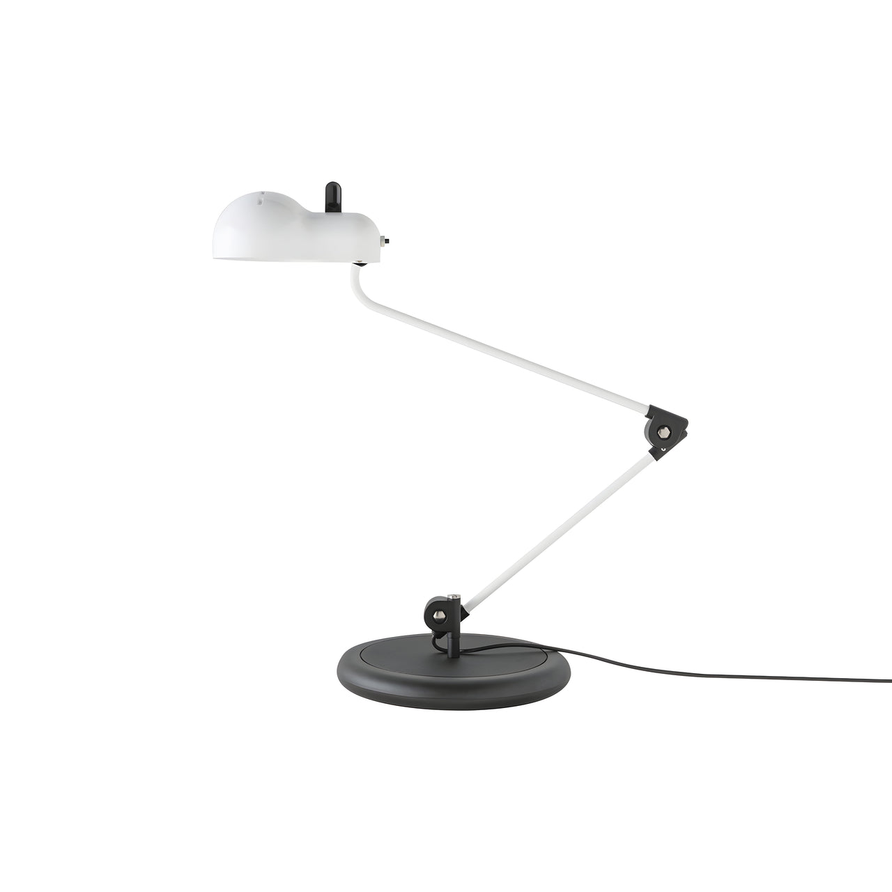 Topo Table Lamp: White + Black