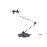 Topo Table Lamp: Polished Chrome + Black