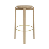 Passage Bar + Counter Stool: Bar + Natural Oak + Brass