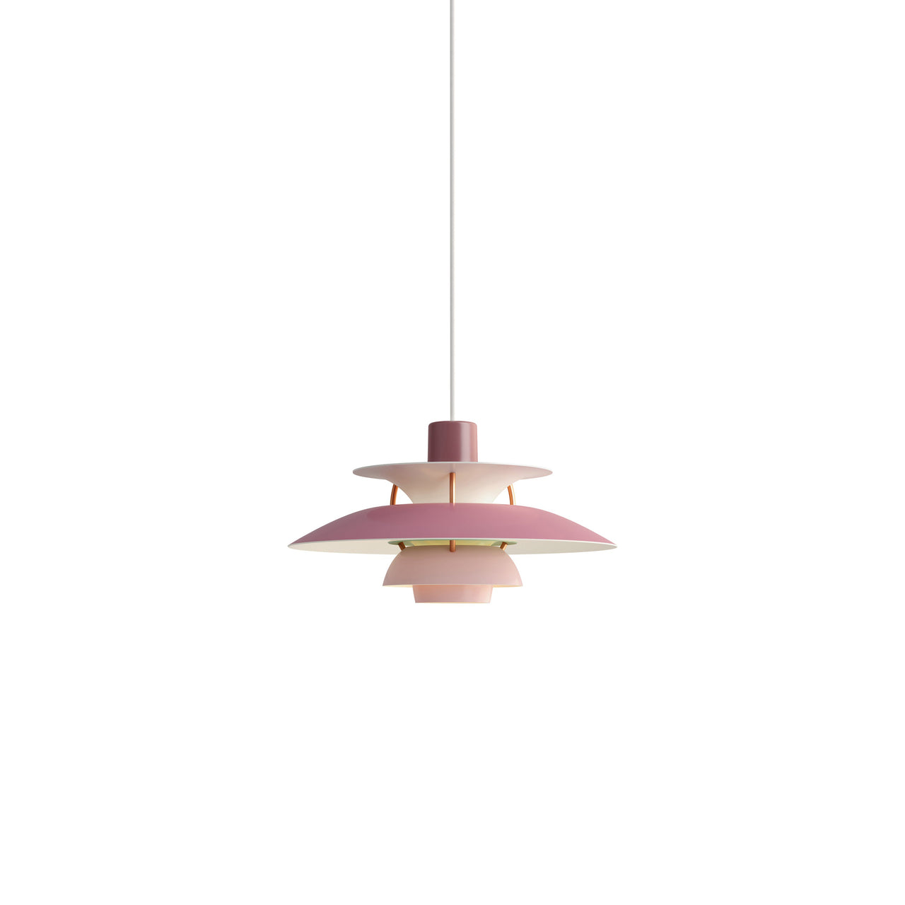 PH 5 Mini Pendant: Hues of Rose + White