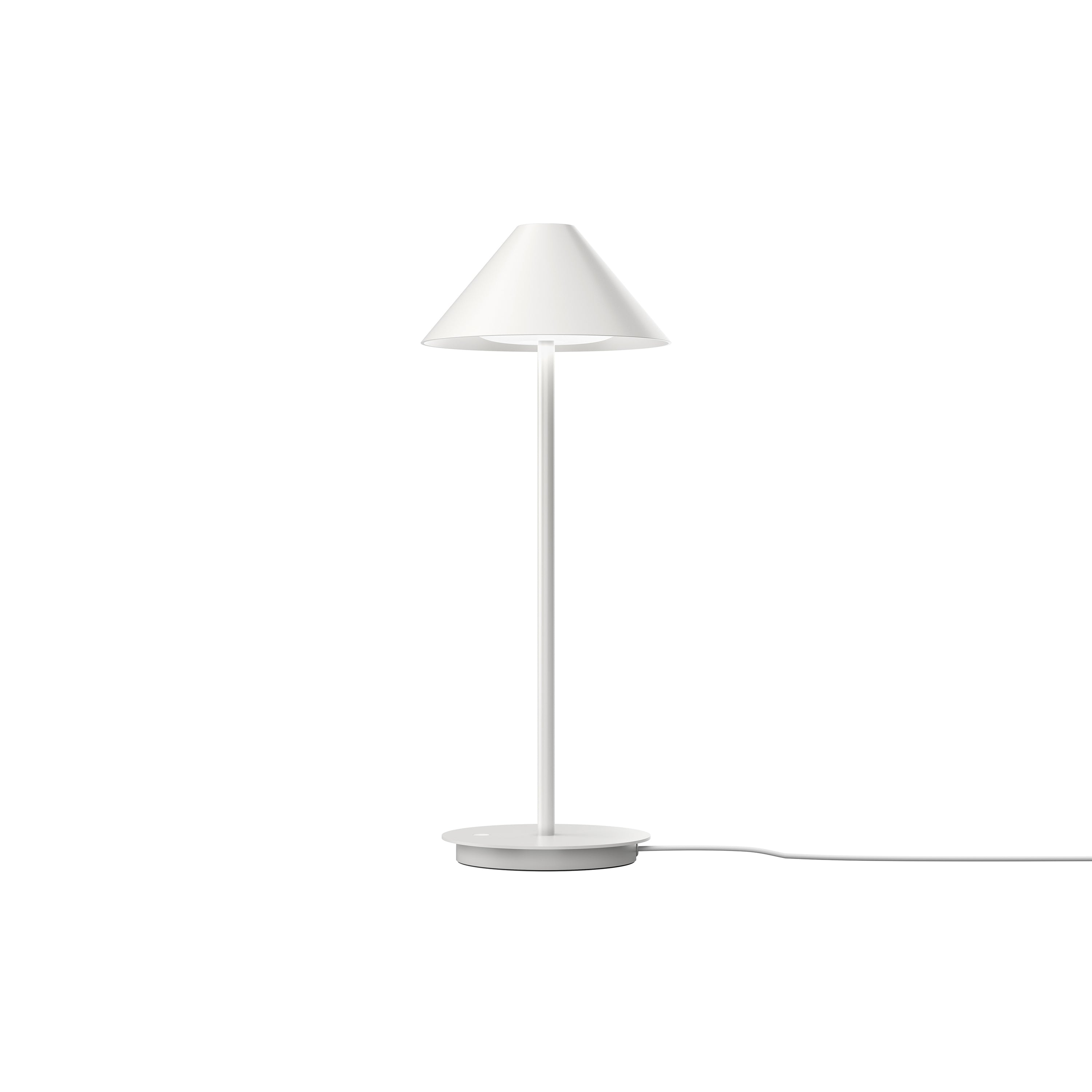 Keglen Table Lamp: White + Base