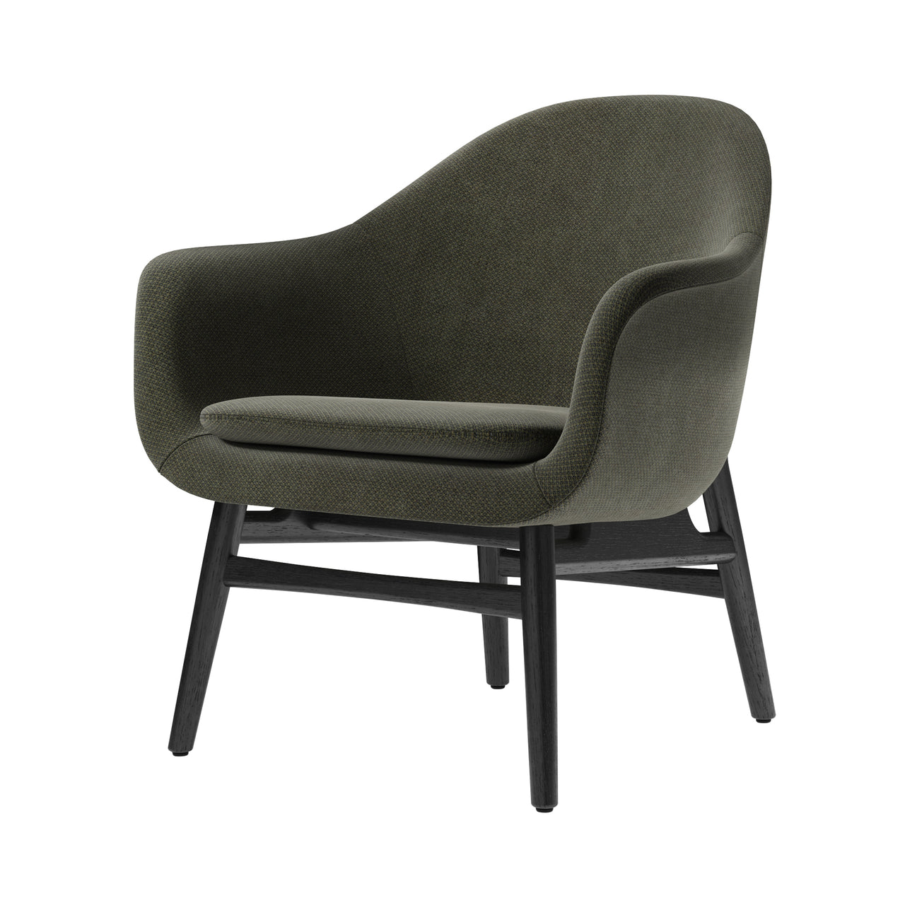 Harbour Lounge Chair: Black Oak + Fiord2 961