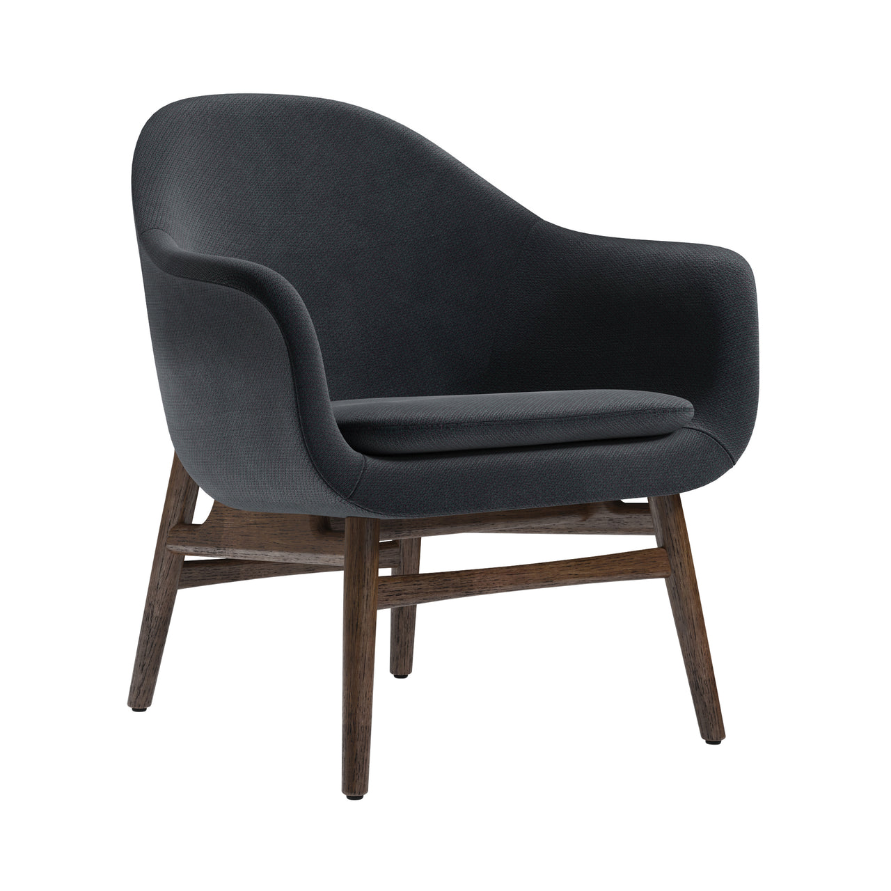 Harbour Lounge Chair: Dark Stained Oak + Fiord2 981