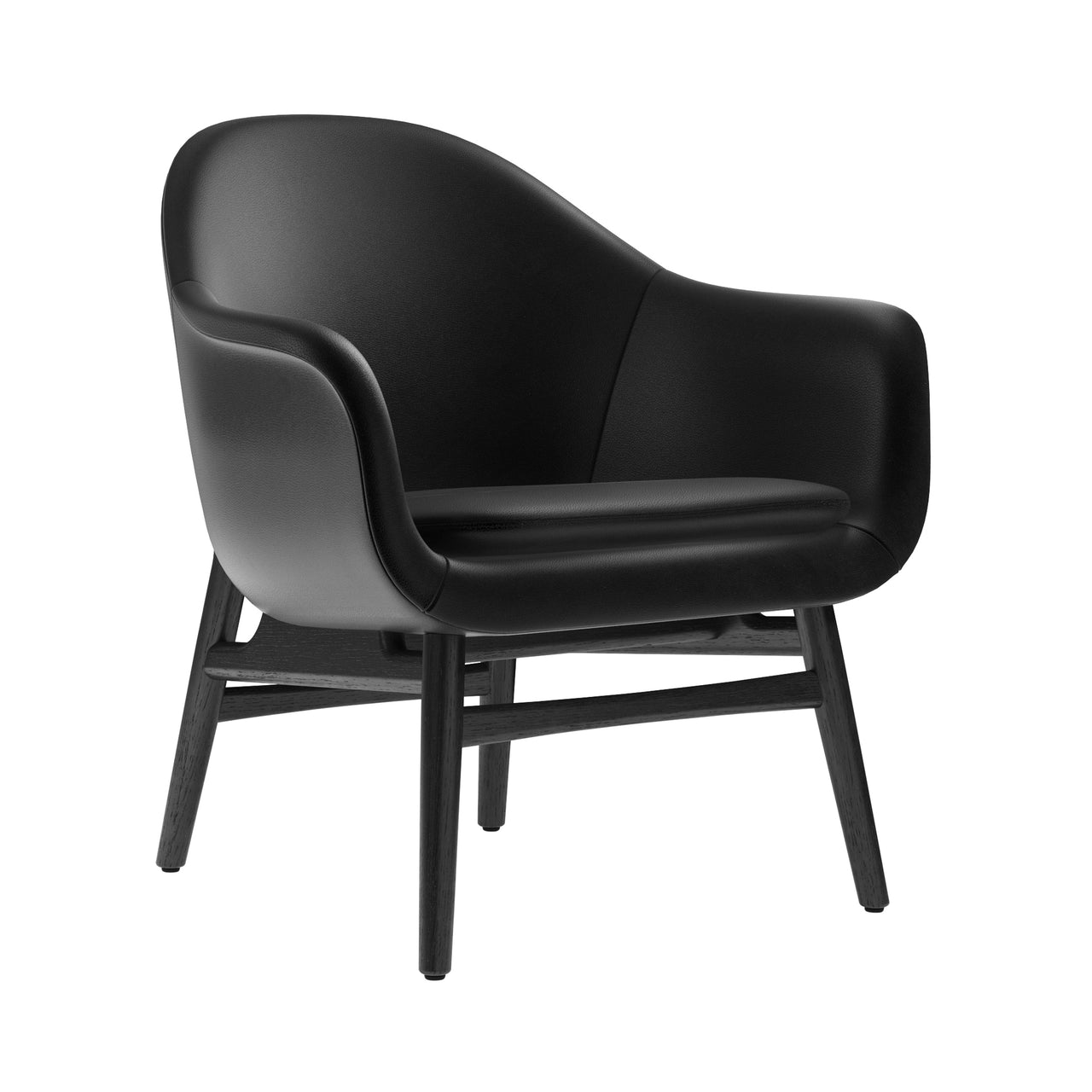 Harbour Lounge Chair: Black Oak + Dakar 0842