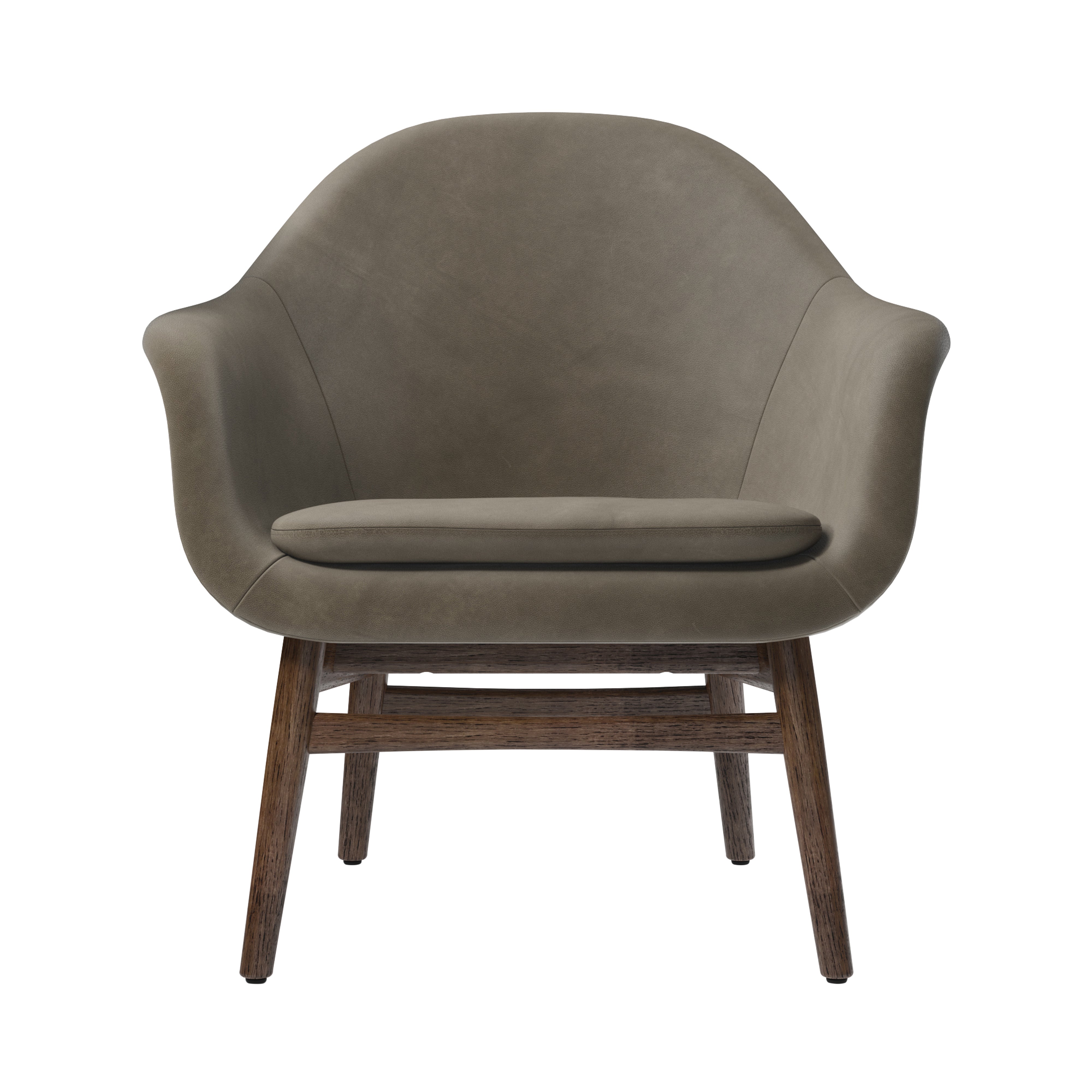 Harbour Lounge Chair: Dark Stained Oak + Dakar 0311