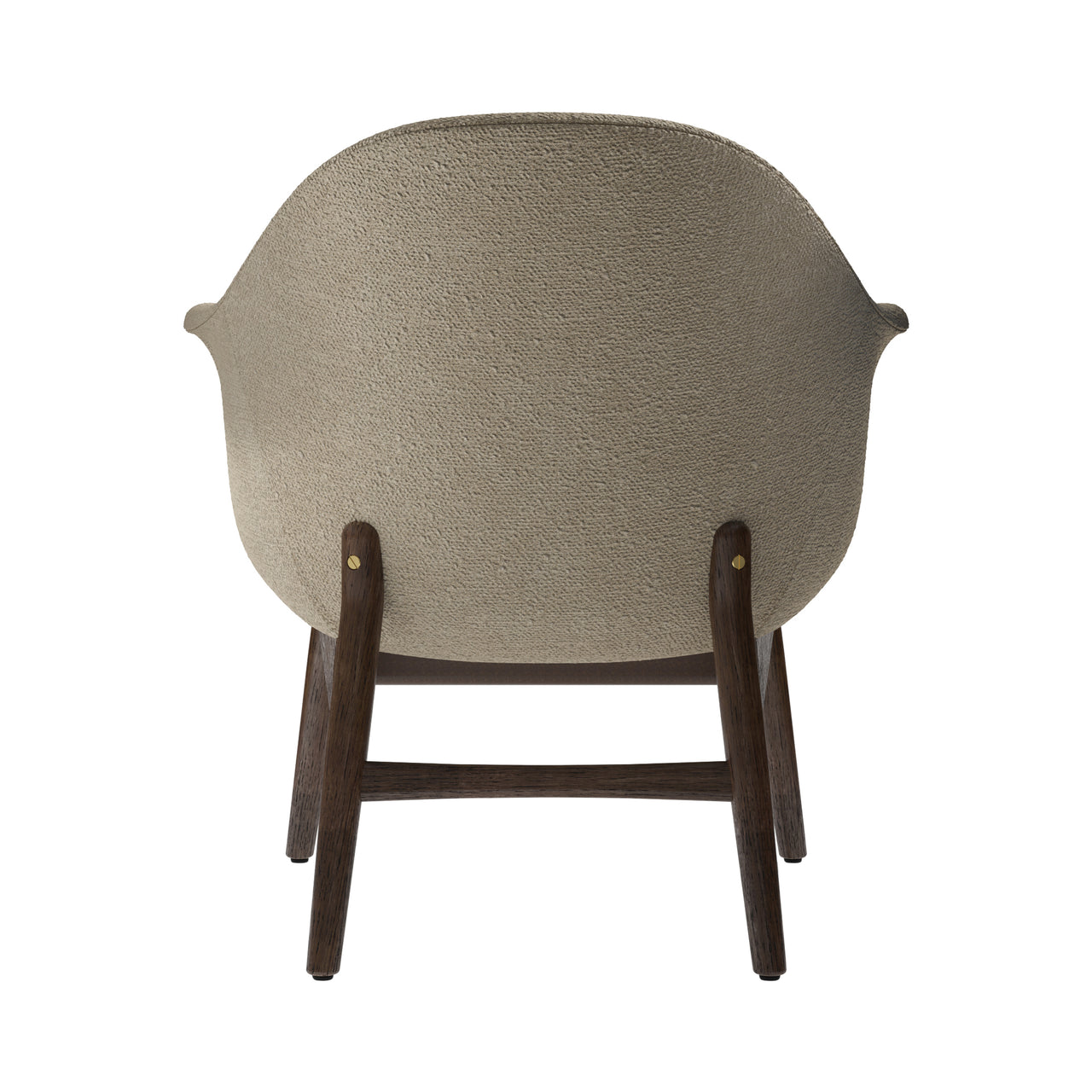 Harbour Lounge Chair: Dark Stained Oak + Boucle 02