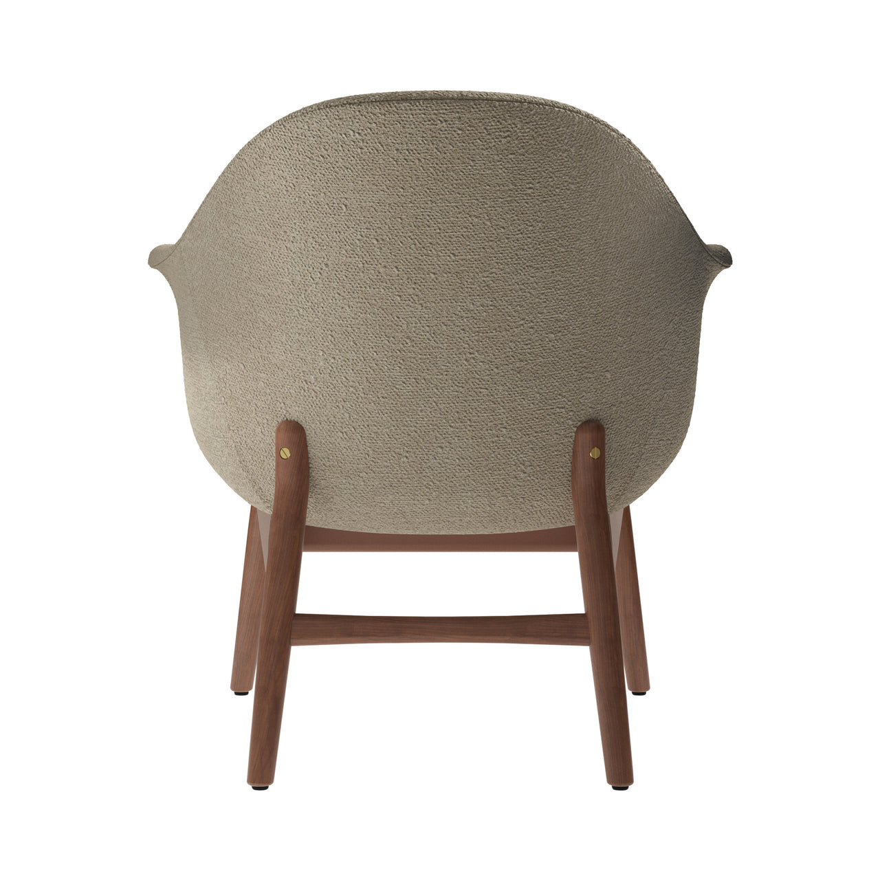 Harbour Lounge Chair: Walnut + Boucle 02