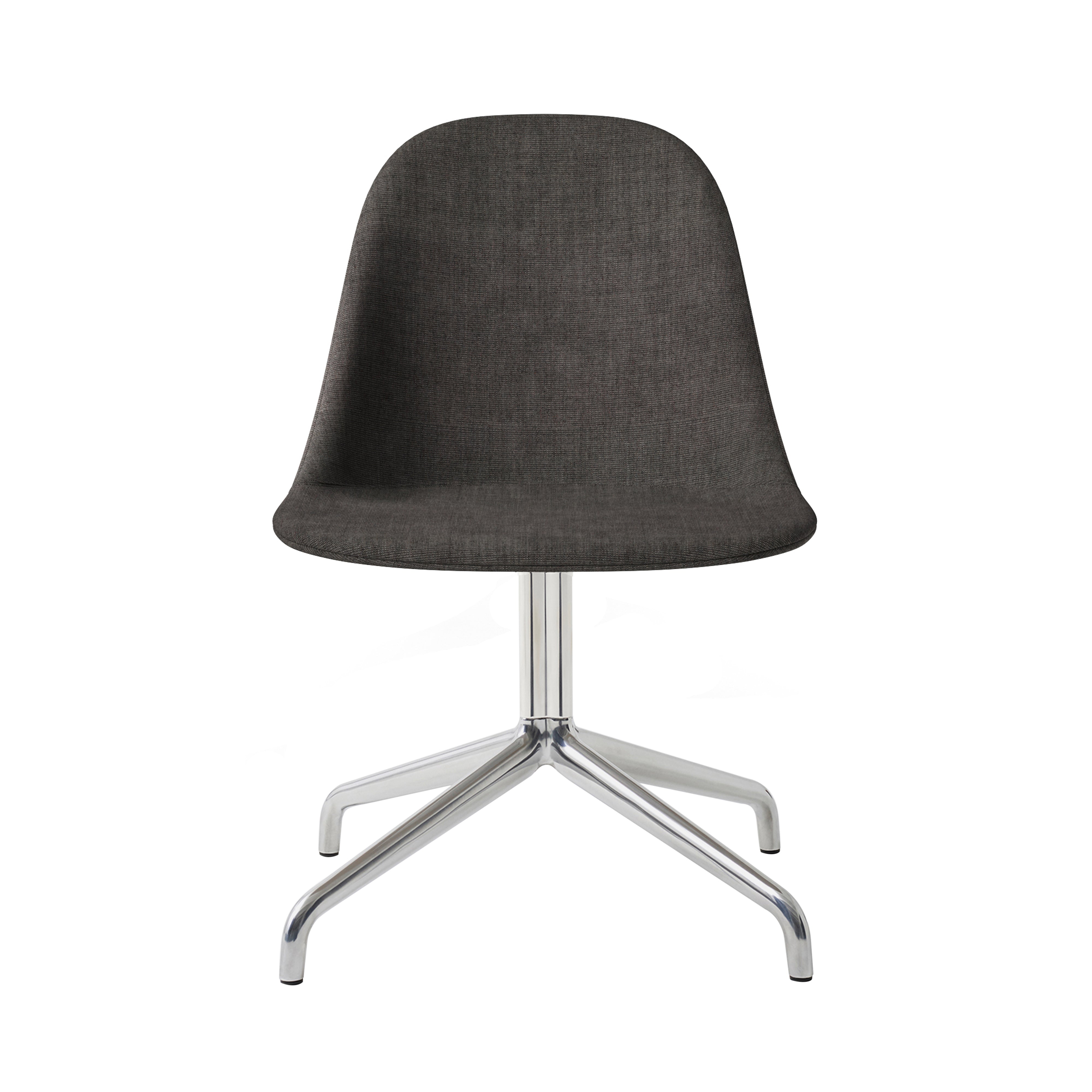 Harbour Side Dining Chair Star Base with Return: Upholstered + Polished Aluminum + Canvas 2 0154