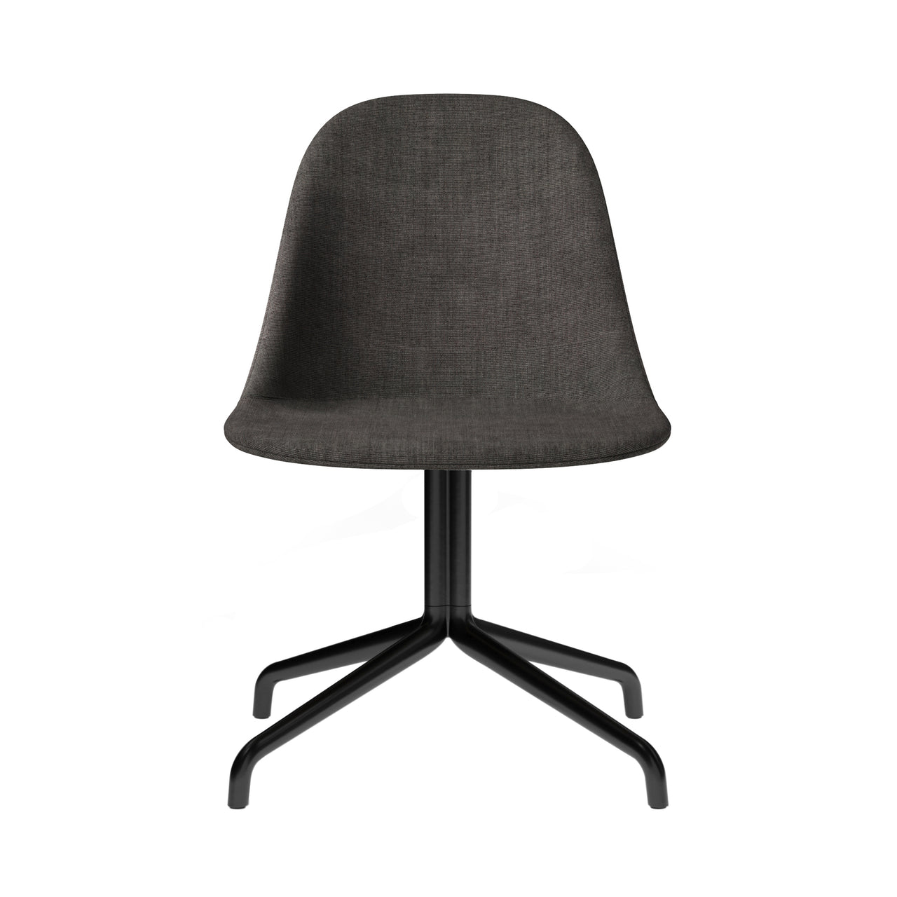 Harbour Side Dining Chair Star Base with Return: Upholstered + Black Aluminum + Canvas 2 0154