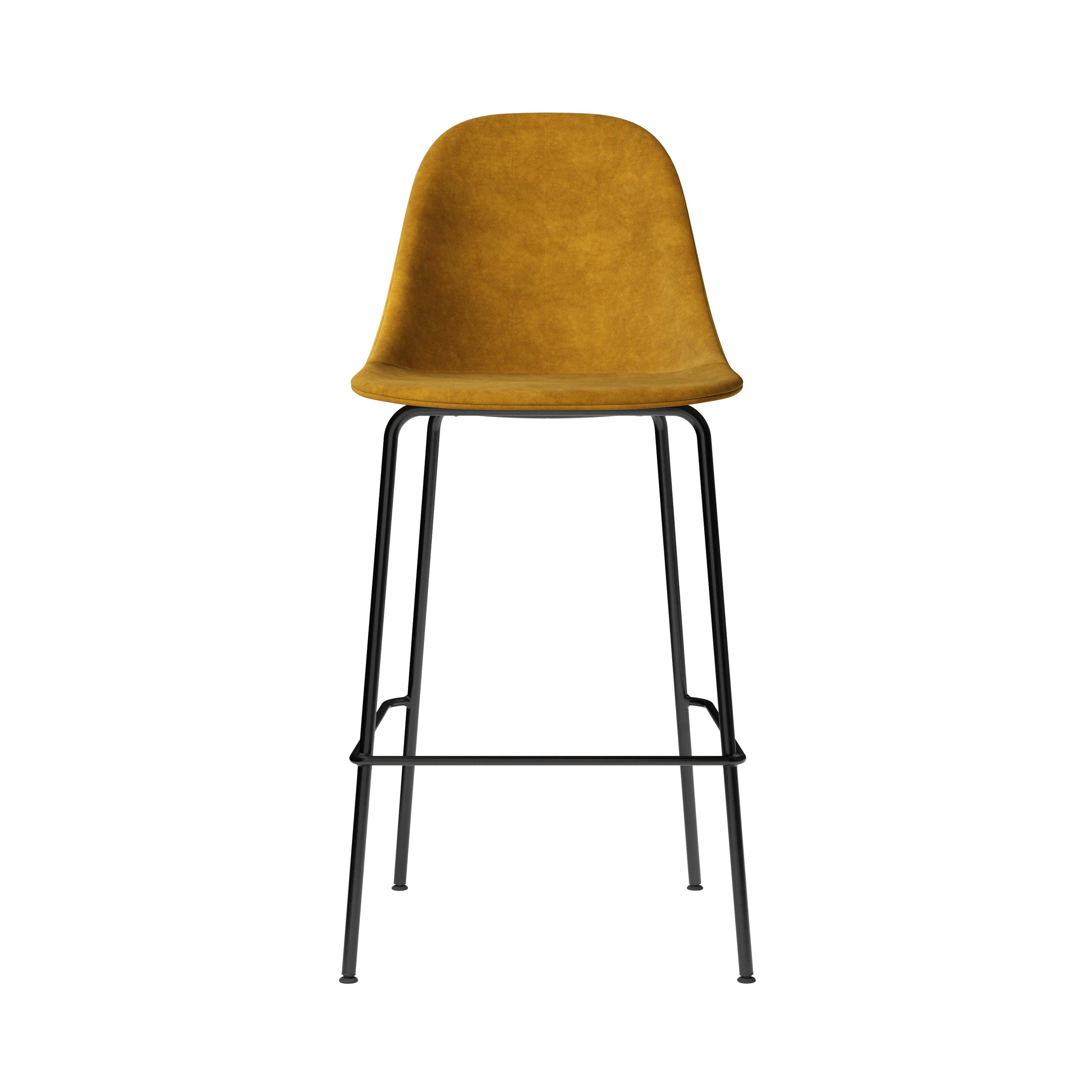 Harbour Bar + Counter Side Chair: Steel Base Upholstered + Bar