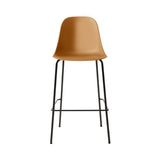Harbour Bar + Counter Side Chair: Steel Base + Bar + Khaki