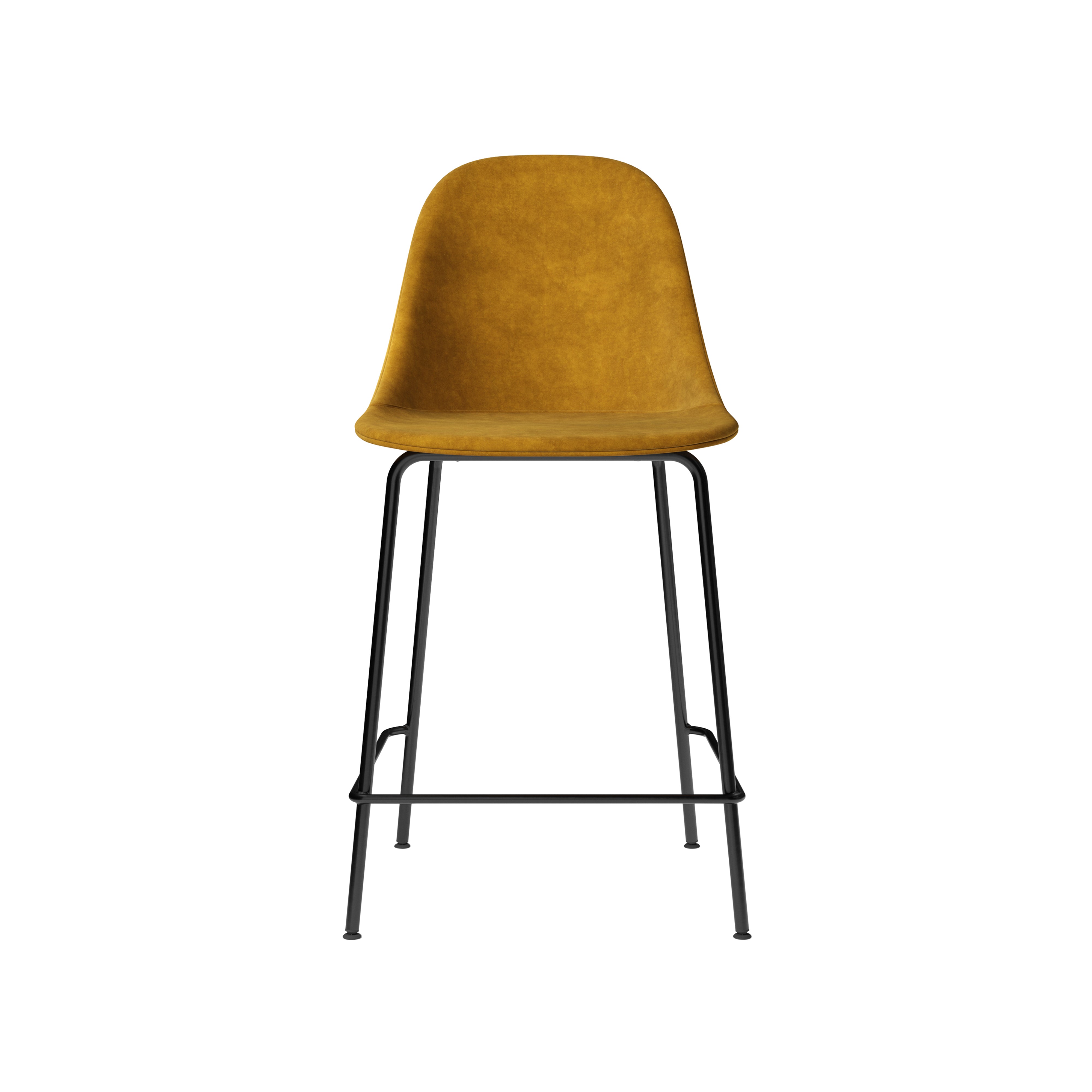 Harbour Bar + Counter Side Chair: Steel Base Upholstered + Counter + Champion 041