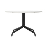 Harbour Column Lounge Table: Off-White Marble