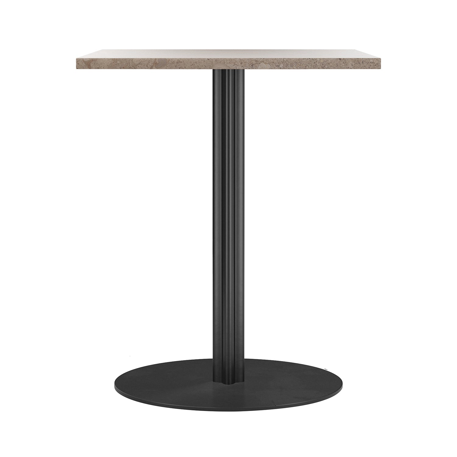 Harbour Column Dining Table: Rectangle + Kunis Breccia + Round