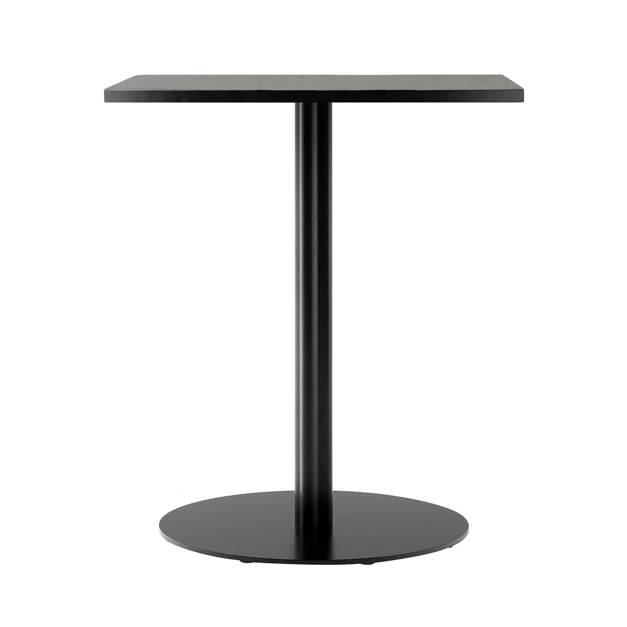 Harbour Column Dining Table: Rectangle + Charcoal Linoleum + Round