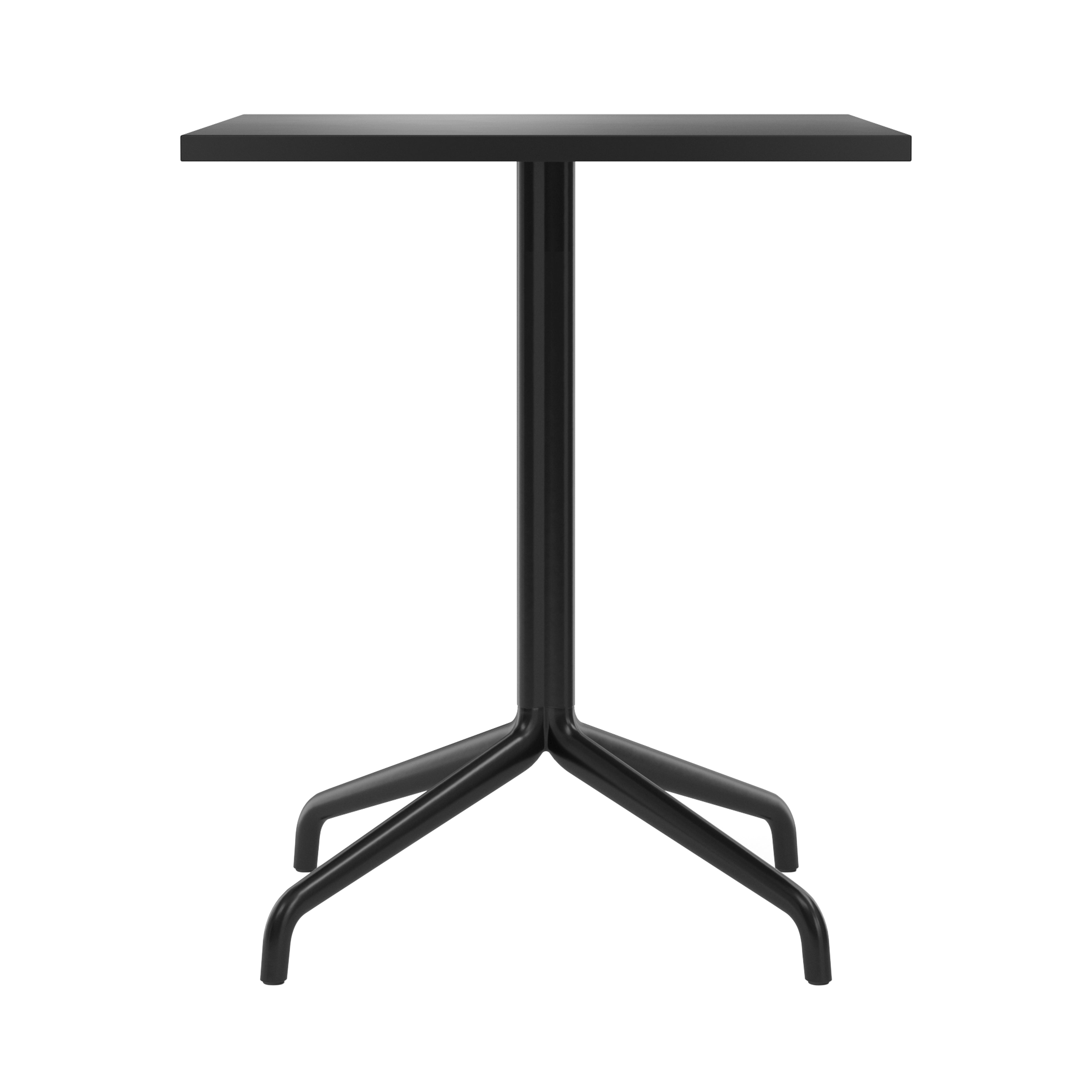 Harbour Column Dining Table: Rectangle + Charcoal Linoleum + Star