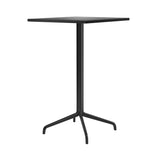 Harbour Column Square Bar + Counter Table: Bar + Charcoal Linoleum + Star