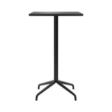 Harbour Column Square Bar + Counter Table: Bar + Charcoal Linoleum + Star