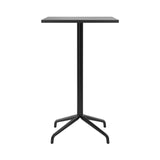 Harbour Column Square Bar + Counter Table: Bar + Black Painted Oak Veneer + Star