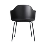 Harbour Dining Chair: Steel Base + Black