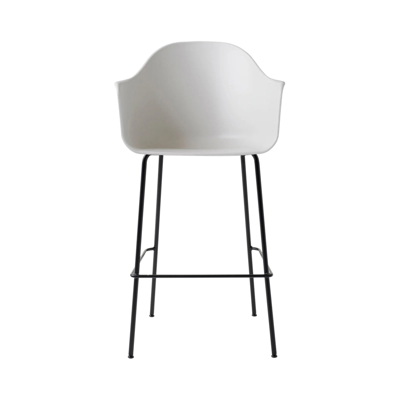 Harbour Bar + Counter Chair: Steel Base + Bar + Light Grey