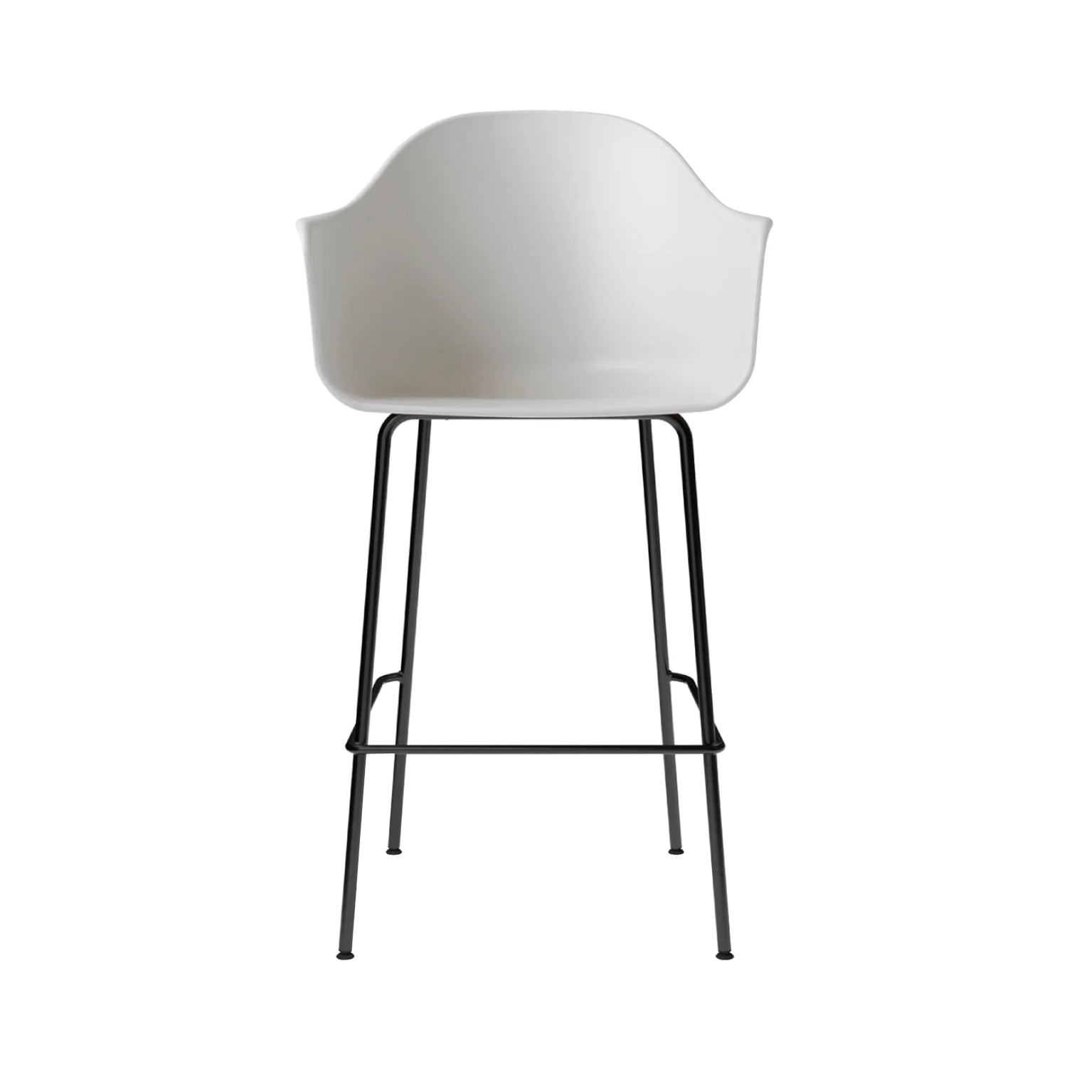 Harbour Bar + Counter Chair: Steel Base + Bar + Light Grey