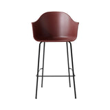 Harbour Bar + Counter Chair: Steel Base + Bar + Burned Red