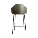 Harbour Bar + Counter Chair: Steel Base + Bar + Olive