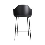 Harbour Bar + Counter Chair: Steel Base + Bar + Black