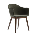 Harbour Dining Chair: Wood Base Upholstered + Dark Stained Oak + Fiord2 961