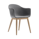 Harbour Dining Chair: Wood Base Upholstered + Natural Oak + Fiord 0751