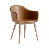 Harbour Dining Chair: Wood Base Upholstered + Natural Oak + Dakar 0250