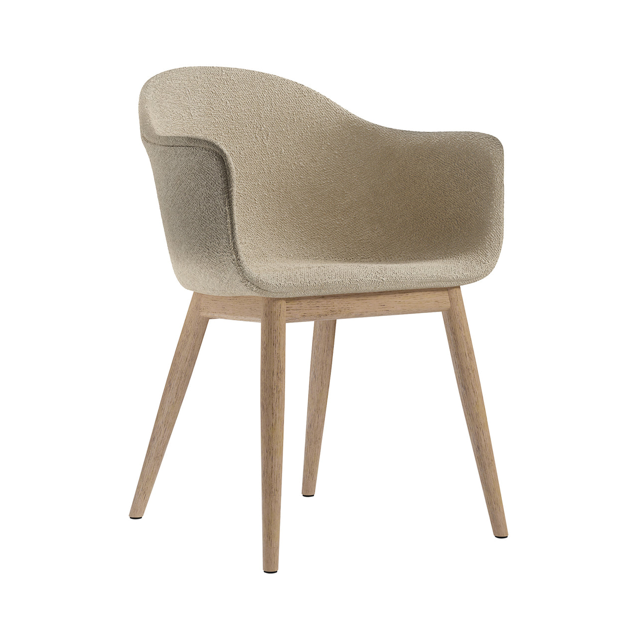Harbour Dining Chair: Wood Base Upholstered