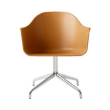 Harbour Dining Chair: Star Base + Polished Aluminum + Khaki
