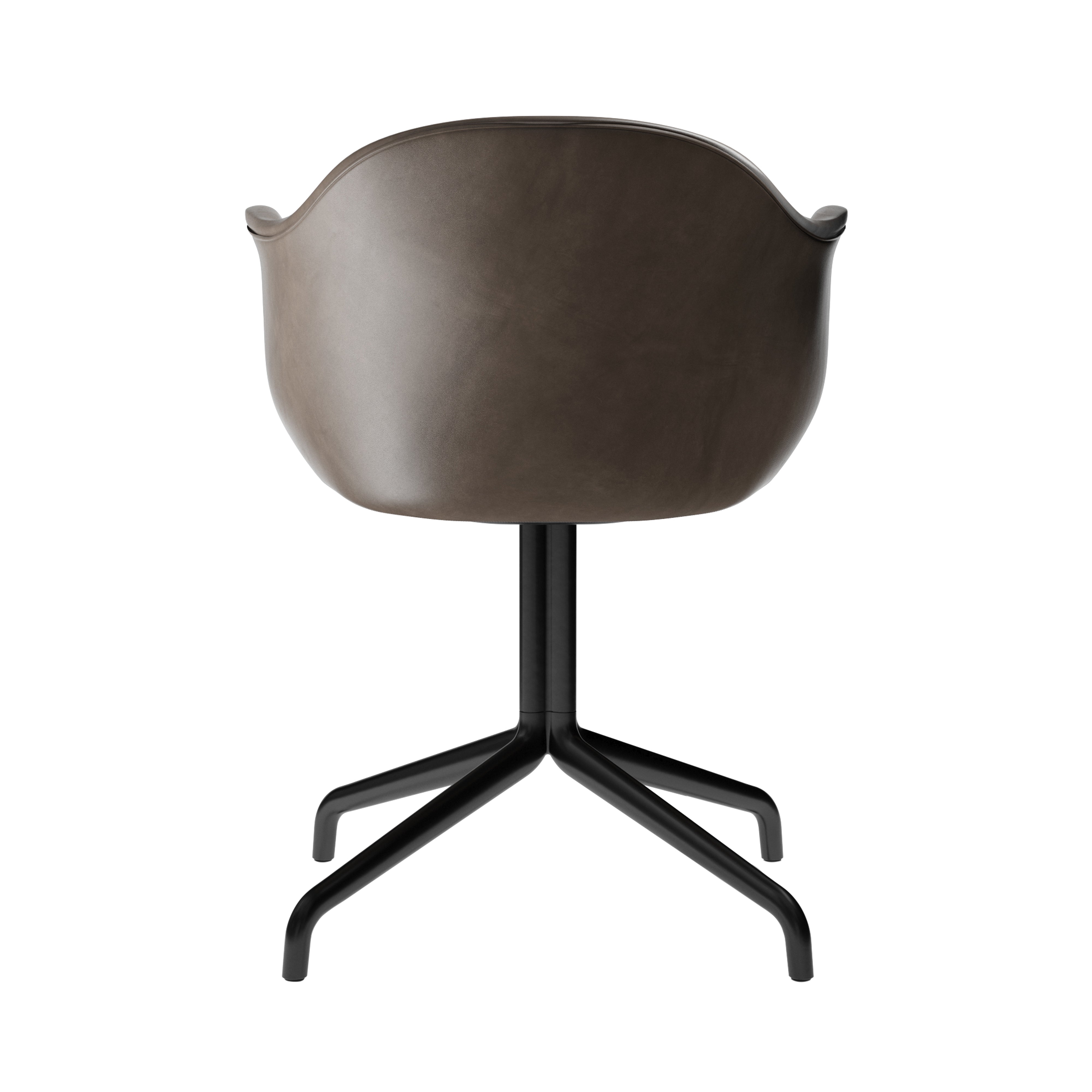 Harbour Dining Chair Star Base: Upholstered + Black Steel + Dakar 0311